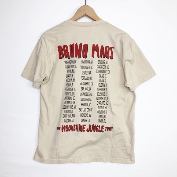 Bruno Mars moonshine jungle tour band Tee. - Picture 2 of 8